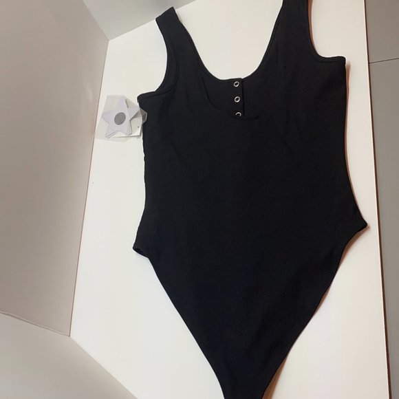 NWT Good American One Piece Black Bodysuit - Picture 3 of 4